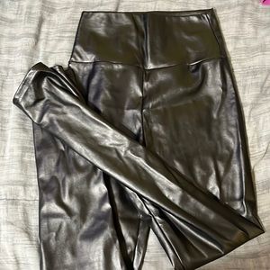 Faux leather leggings